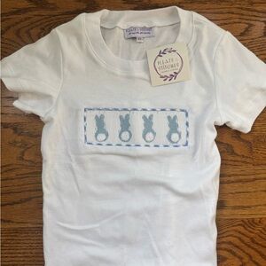 NWT Easter bunny smocked tshirt